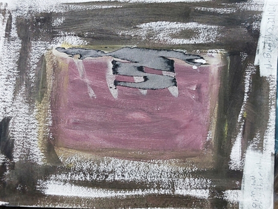 Abstract painting: Open, But Only This Much